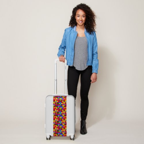 Colorful jelly beans luggage