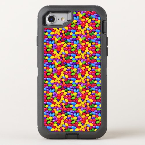 Colorful jelly beans OtterBox defender iPhone SE87 case