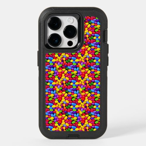 Colorful jelly beans OtterBox iPhone 14 pro case