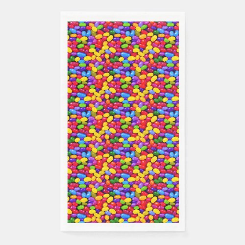 Colorful jelly beans paper guest towels