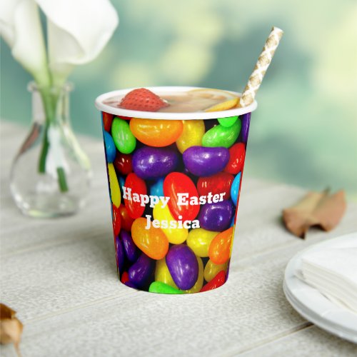 Colorful Jelly Beans Sweets Candy Pattern Cute Pap Paper Cups