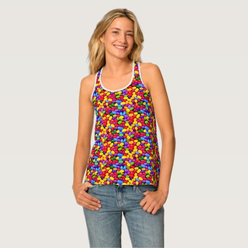 Colorful jelly beans tank top
