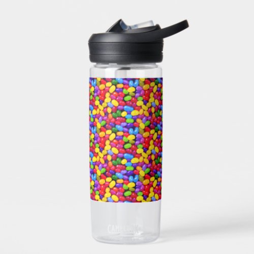 Colorful jelly beans water bottle