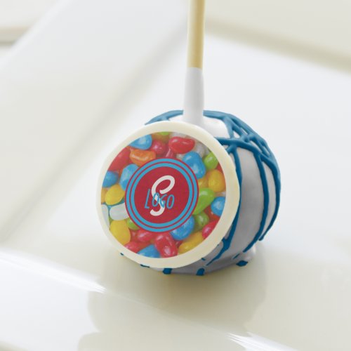 Colorful Jelly Beans With Your Logo Cake Pops