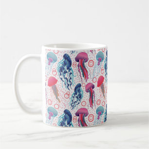 Colorful Jelly fishes Coffee Mug