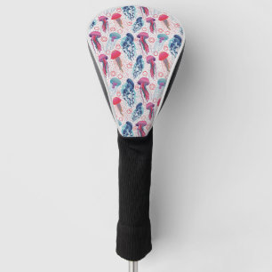 Colorful Jelly fishes Golf Head Cover