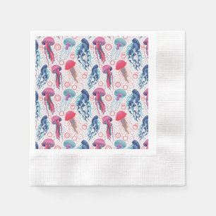 Colorful Jelly fishes Napkins