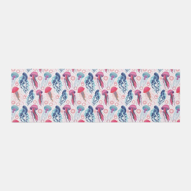 Colorful Jelly fishes Outdoor Rug (Front)