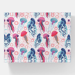 Colorful Jelly fishes Paperweight