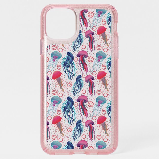 Colorful Jelly fishes Speck iPhone 11 Pro Max Case (Front)