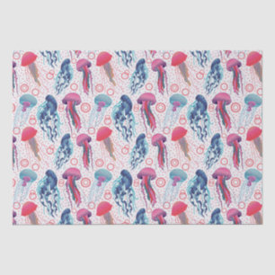 Colorful Jelly fishes Tissue Paper