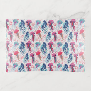 Colorful Jelly fishes Trinket Tray