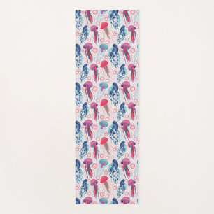 Colorful Jelly fishes Yoga Mat