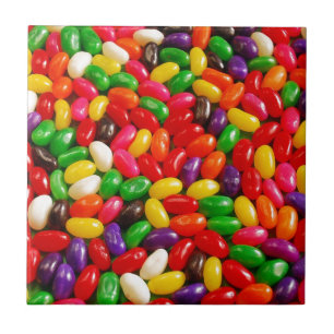 Colorful jellybean candy tile