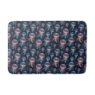 Colorful Jellyfish Bath Mat – Whimsical Ocean Sea