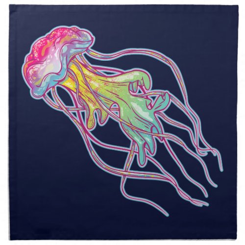 Colorful Jellyfish Cloth Napkin