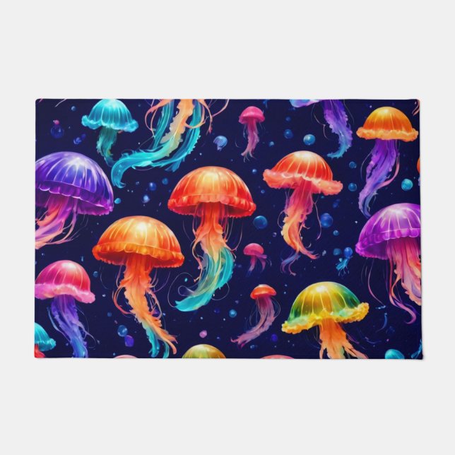 Colorful Jellyfish  Doormat (Front)