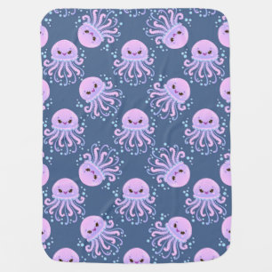 Colorful Jellyfish Marine Pattern For Kids Decor Baby Blanket