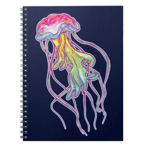 Colorful Jellyfish Notebook