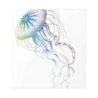 colorful jellyfish notepad