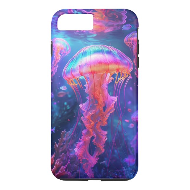 Colorful Jellyfish Phone Case  (Back)