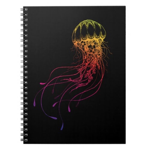 Colorful Jellyfish Sea Animal Scuba Diving Notebook