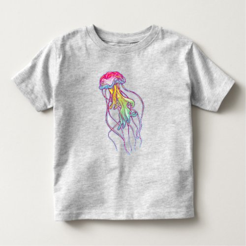 Colorful Jellyfish Toddler T_shirt