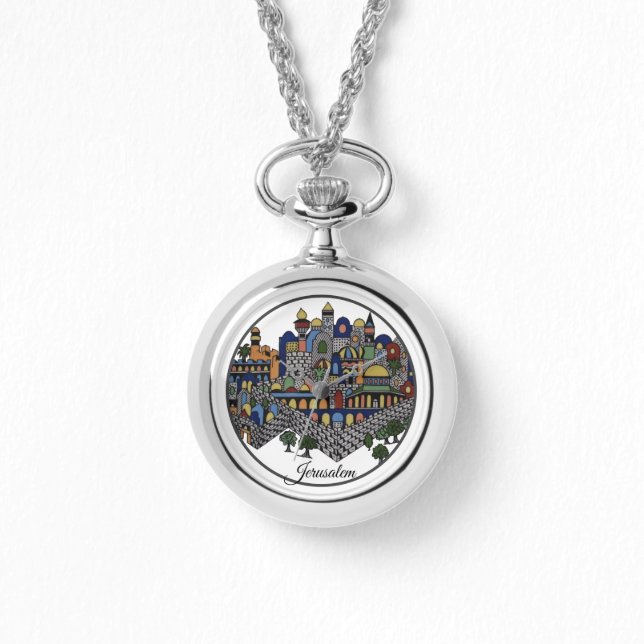 Colorful Jerusalem Ceramic Watch (Front)