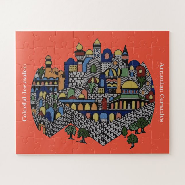 Colorful Jerusalem Jigsaw Puzzle (Horizontal)