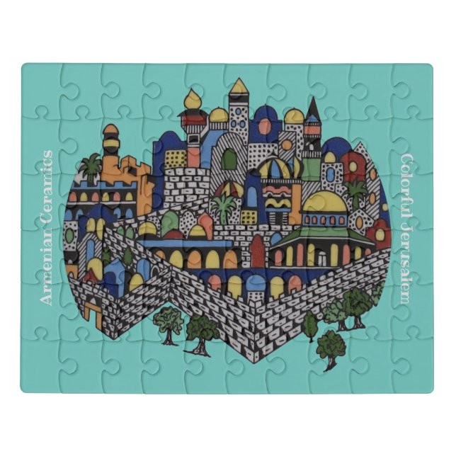 Colorful Jerusalem Jigsaw Puzzle (Puzzle Horizontal)