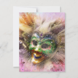 Colorful Jester Invitation