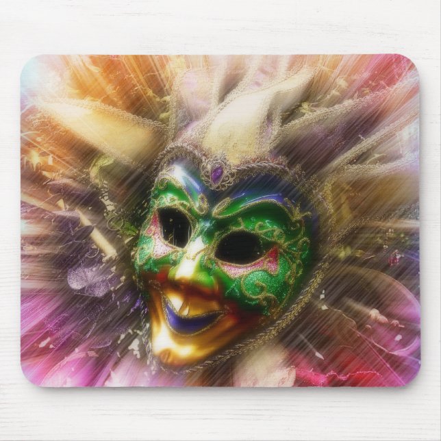 Colorful Jester Mouse Pad (Front)