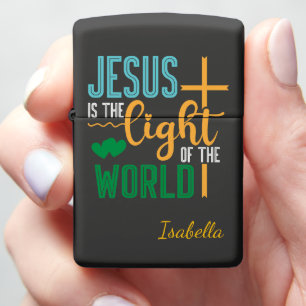 Colorful Jesus Light World Zippo Lighter