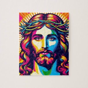 Colorful Jesus puzzle! Jigsaw Puzzle