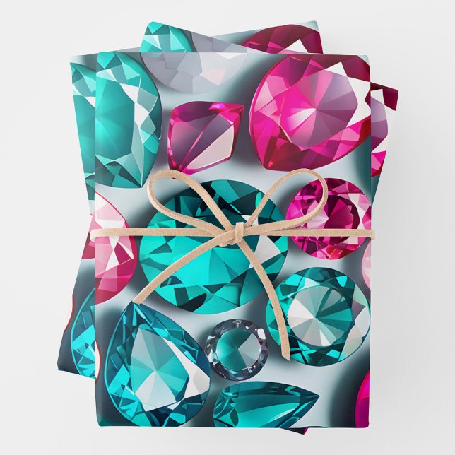 Colorful Jewel Art Wrapping Paper Sheets (Creator Uploaded)