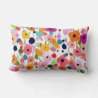 Colorful Jewel Flower Blossoms Pillows