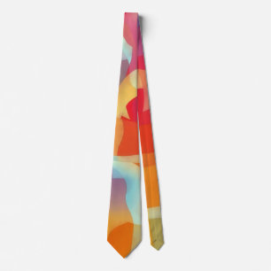 Colorful Jewel Tones Art Tie