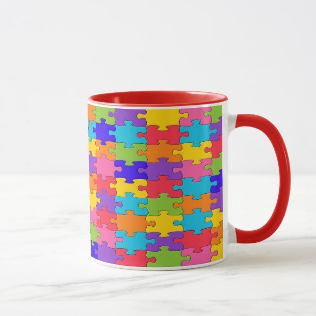 Colorful Jigsaw Puzzle Mug (Right)