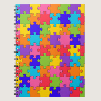 Colorful Jigsaw Puzzle Notebook