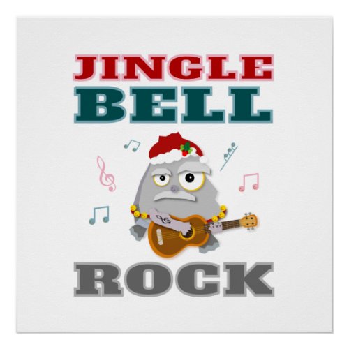 Colorful Jingle Bell Rock Christmas Poster