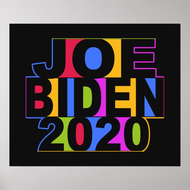 Colorful JOE BIDEN 2020 poster (Front)