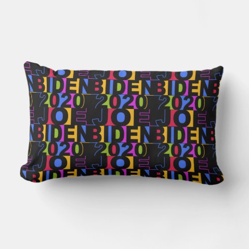 Colorful JOE BIDEN 2020 throw pillows