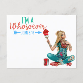 Colorful John 3:16 | Faith Postcard