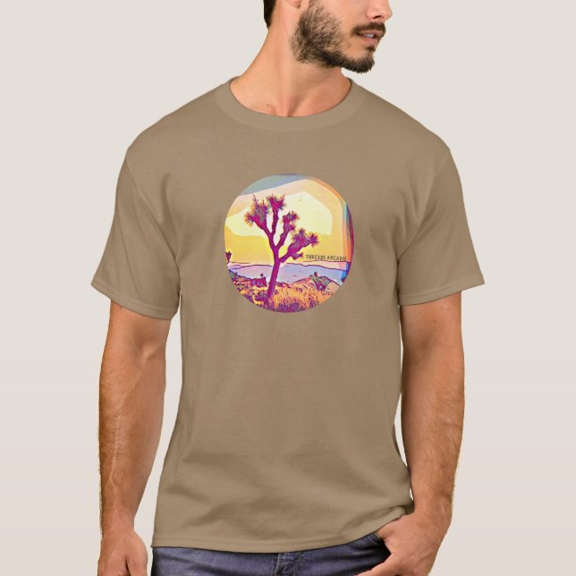 Colorful Joshua Tree Design T-shirt (Front)
