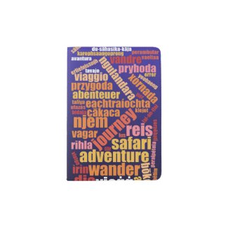 Colorful Journey in Many Languages Word Cloud