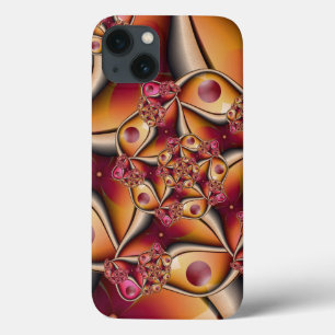 Colorful Joy Abstract Red Orange Fantasy Fractal iPhone 13 Case