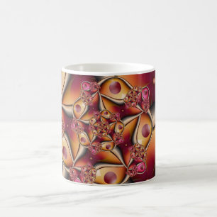Colorful Joy Abstract Red Orange Fantasy Fractal Coffee Mug
