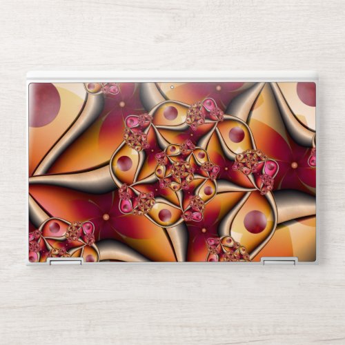 Colorful Joy Abstract Red Orange Fantasy Fractal HP Laptop Skin