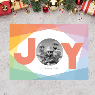 Colorful Joy Christmas Card