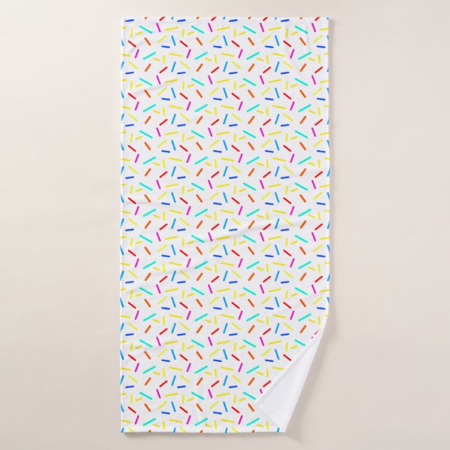 Colorful Joyful Sprinkles Confetti Pattern Gifts Bath Towel (Bath Towel)